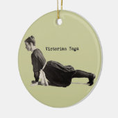  Yoga Vrouw Up Dog Antiek Keramisch Ornament (Links)