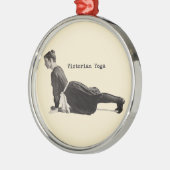  Yoga Vrouw Up Dog Antiek Metalen Ornament (Links)