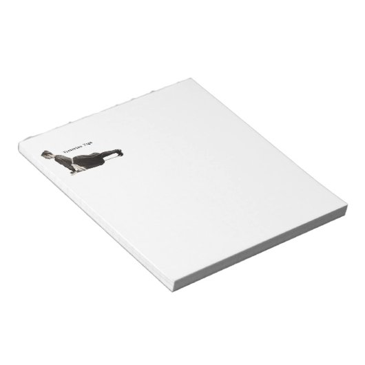  Yoga Vrouw Up Dog Antiek Notitieblok (Schuin)