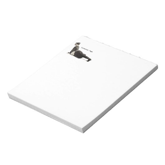  Yoga Vrouw Up Dog Antiek Notitieblok (Gedraaid)