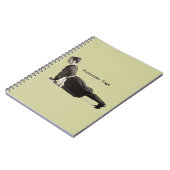 Yoga Vrouw Up Dog Antiek Notitieboek (Linkerzijde)