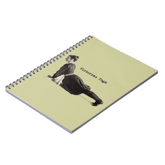 Yoga Vrouw Up Dog Antiek Notitieboek (Linkerzijde)