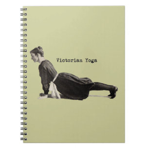  Yoga Vrouw Up Dog Antiek Notitieboek