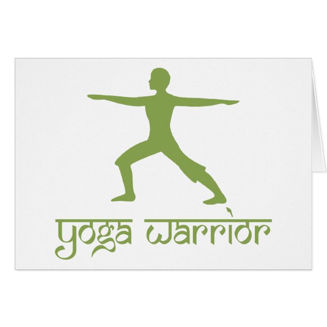 Yoga Warrior Pose (Voorkant Horizontaal)