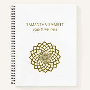 Yoga Wellness Minimalist Mandala Spiral Notitieboe Notitieboek