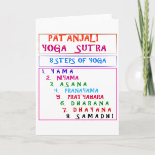 Yoga Wijsheid Woorden Feestdagen Kaart