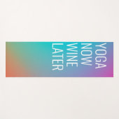 Yoga wine later Funny Waterverf Yogamat (Voorkant (horizontaal))