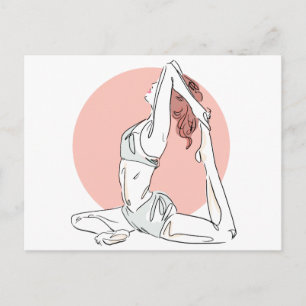 Yoga Woman briefkaart