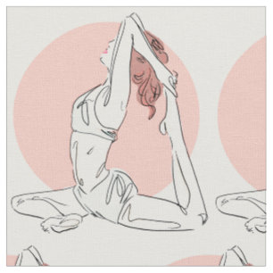 Yoga Woman fabric 1 Stof