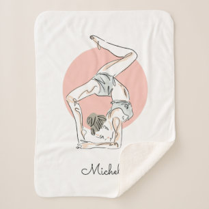 Yoga Woman nom personnalisé couverture