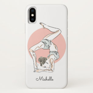 Yoga Woman, telefoongesprekken iPhone X Hoesje
