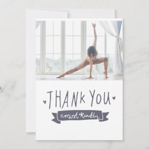 Yoga Women on Sunset Background - Hartelijk dank Bedankkaart