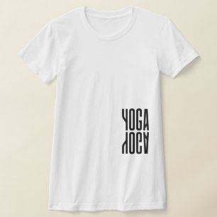 Yoga, Yoga Cool, Modern, damesdun, wit T-shirt