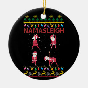 Yoga Yoga Lover Xmas uit Namasleigh Keramisch Ornament
