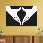 Yoga Yoni Mudra Canvas Afdruk (Insitu (Woonkamer))