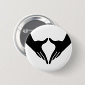 Yoga Yoni Mudra Ronde Button 5,7 Cm (Voorkant /achterkant)