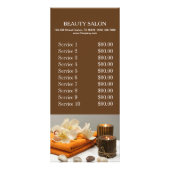 Yoga Zen Aromatherapie Skincare SPA Massagetherapi Reclamekaart (Achterkant)