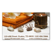 Yoga Zen Aromatherapie Skincare SPA Massagetherapi Visitekaartje Magneet (Voorkant)