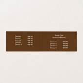 Yoga Zen Aromatherapie Skincare SPA Massagetherapi Visitekaartjes (Binnenkant ongevouwen)