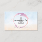 Yoga zittende houding | meditatie visitekaartje (Voorkant)