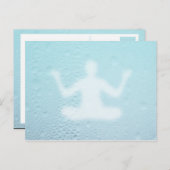 yogablauw briefkaart (Voorkant / Achterkant)