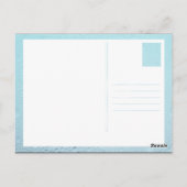 yogablauw briefkaart (Achterkant)