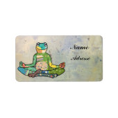 yogafrosch etiket (Voorkant)