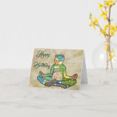 Yogafrosch Kaart (Gele Bloem)