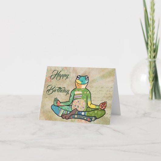 Yogafrosch Kaart (Voorkant)