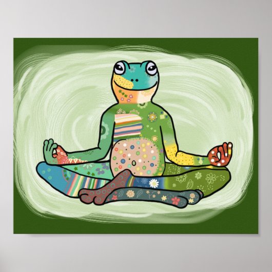 Yogafrosch Poster (Voorkant)
