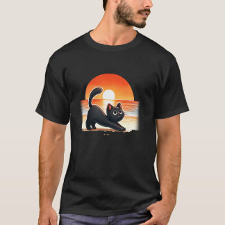 Yogakat, meditatiekat t-shirt