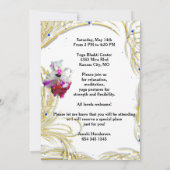 YOGALES UITNODIGING - YOGA HOUDING OP ORCHIDEE (Achterkant)