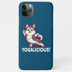 Yogalicious Schattigee Cartoon Husky Dog - Serene iPhone 11 Pro Max Hoesje