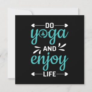 Yogaliefhebber Doe Yoga En Geniet Van Het Leven Kaart