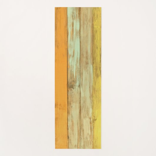 Yogamat  houten vloer (Voorkant)