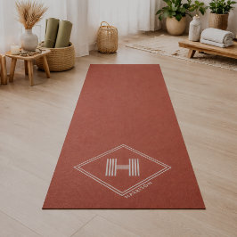 Yogamat | Stijlvolle Geometrische Initiaal Monogra