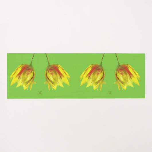 Yogamat Tulp  (Achterkant (horizontaal))