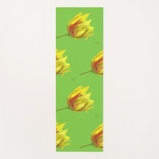 Yogamat Tulp  (Voorkant)