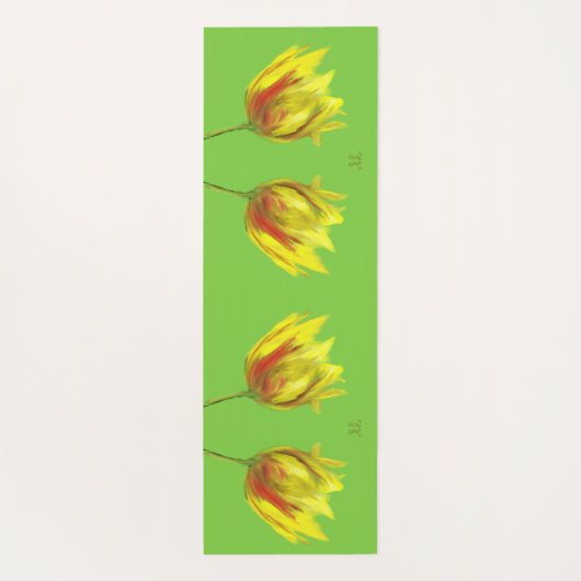 Yogamat Tulp  (Achterkant)