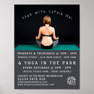 Yogamat, yogales Adverteren Poster