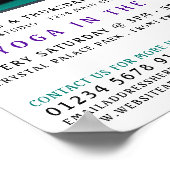 Yogamat, yogales Adverteren Poster (Hoek)