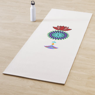 Yogamatte Anhänger spirituell mit Lotusblüte Yogamat