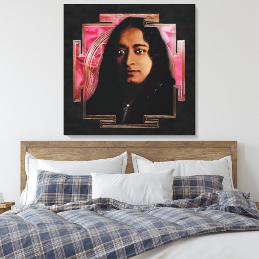 Yogananda - Wrapped Canvas (Insitu (Slaapkamer))