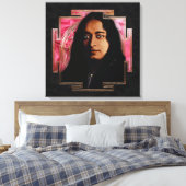Yogananda - Wrapped Canvas Afdruk (Insitu (Slaapkamer))