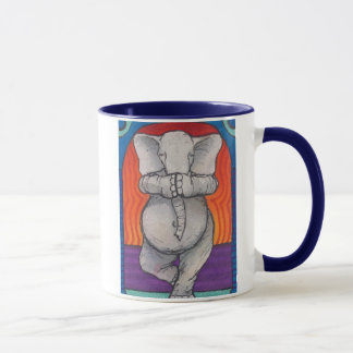 Yogaphant 1 tasse manipulée bleue de sonnerie