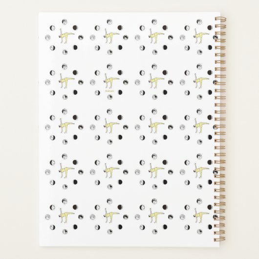 Yogapose der Mond Planner (Achterkant)
