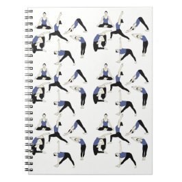 Yogaposen Notizbuch in Blau – für klare Gedanken & Notitieboek