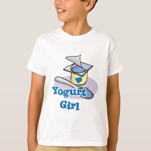 Yoghurt Meisje bosbessen yoghurt T-shirt (Voorkant)