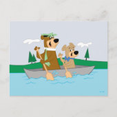 Yogi Beer en Boo Boo Fun Kano Adventure Briefkaart (Voorkant)
