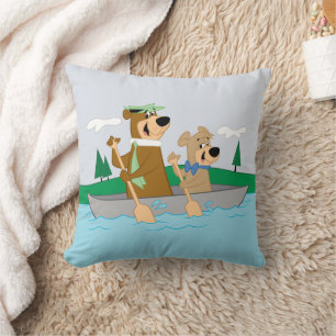 Yogi Beer en Boo Boo Fun Kano Adventure Kussen